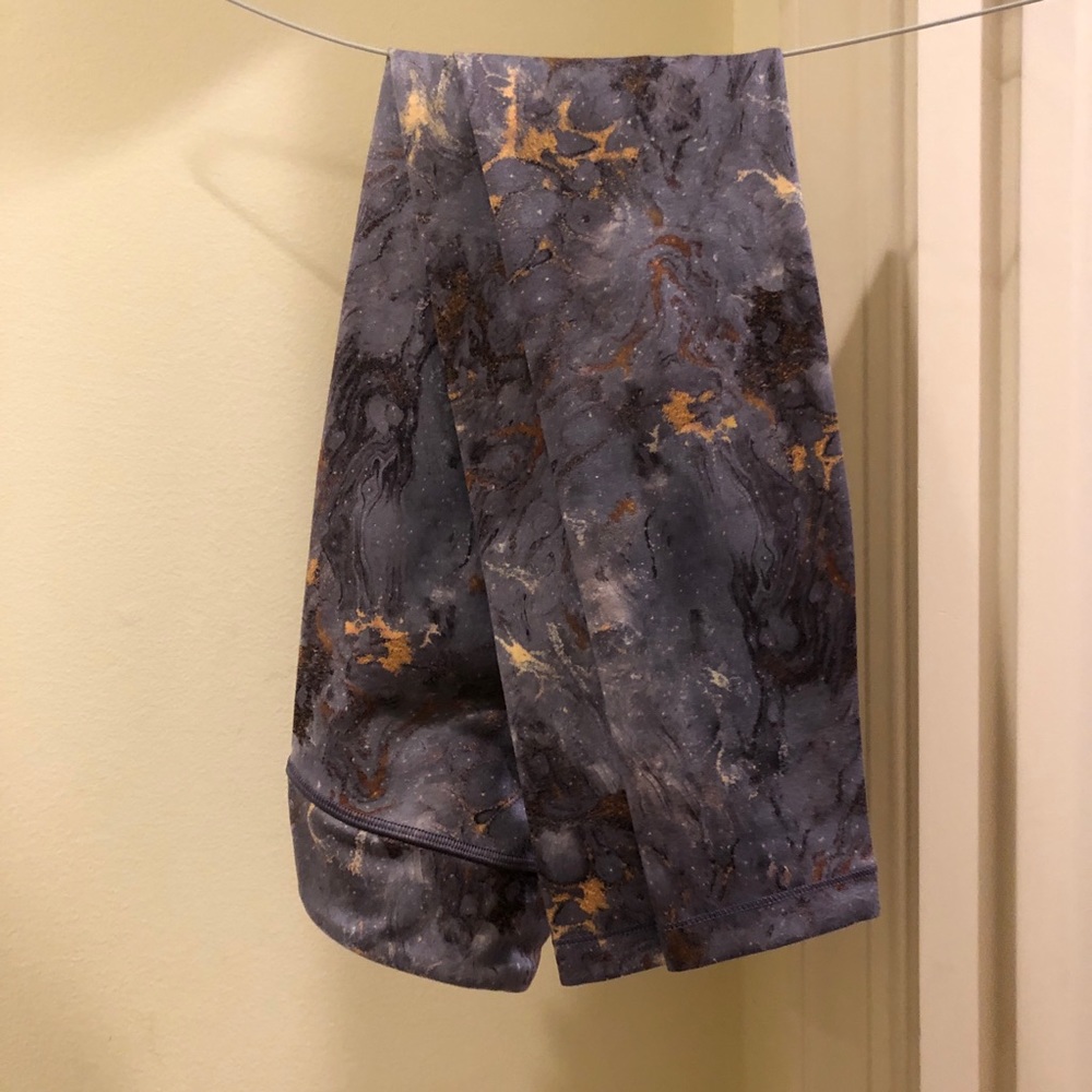 girls athleta marbled leggings